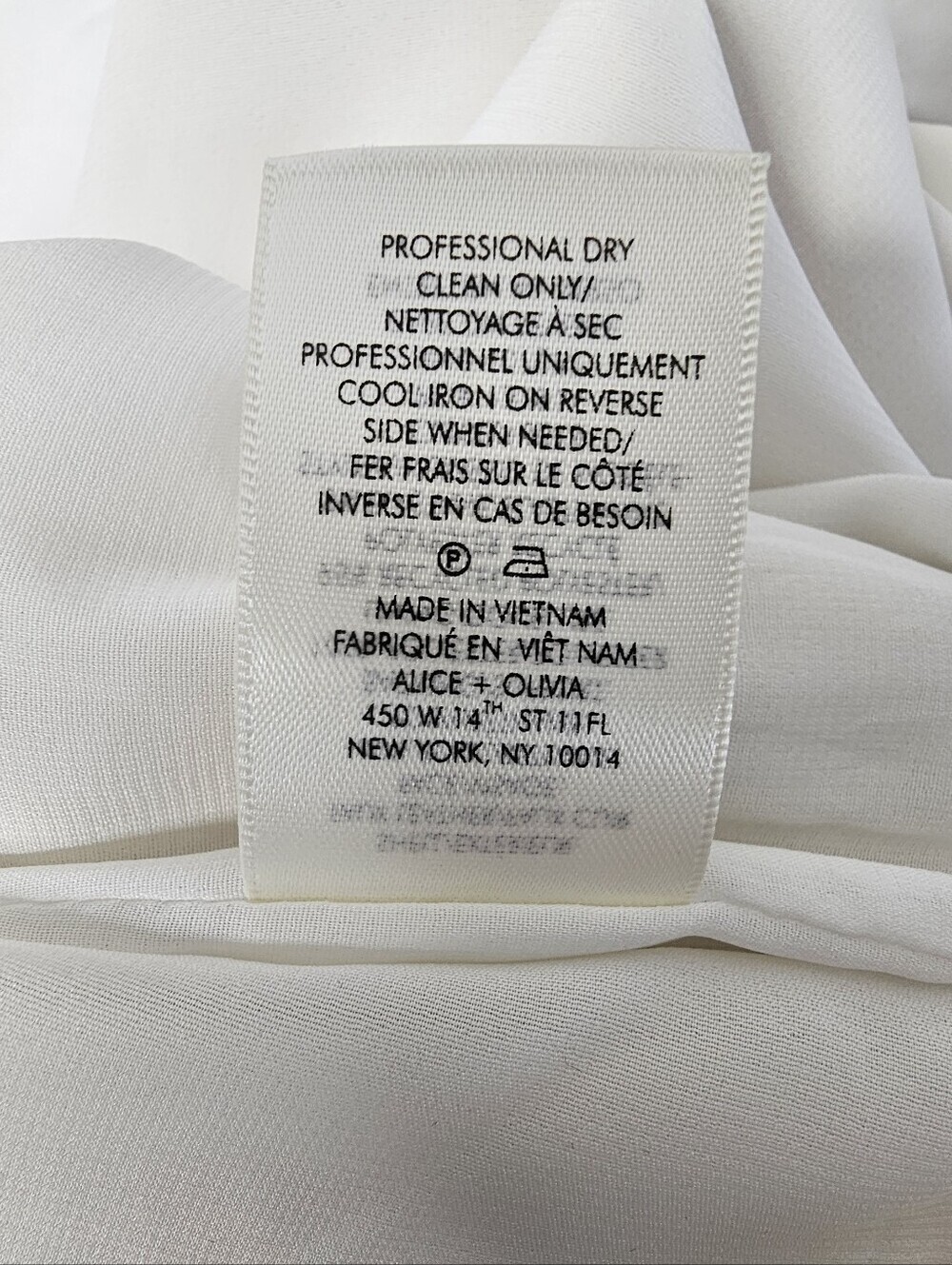 Alice + Olivia Women's Off white Maeve Vegan Midi Skirt Size 6 - Picture 11 of 14
